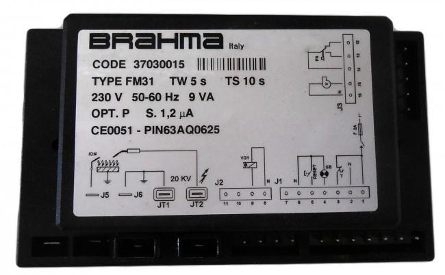 Quadro Brahma di accensione cod.37030015 FM31 5S 10S per caldaie SIME 