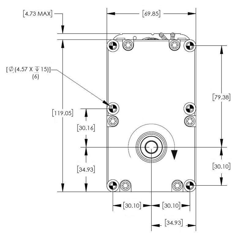 Motoriduttore spianatura singola 2 RPM albero 9,2mm Merkle Korff S10984