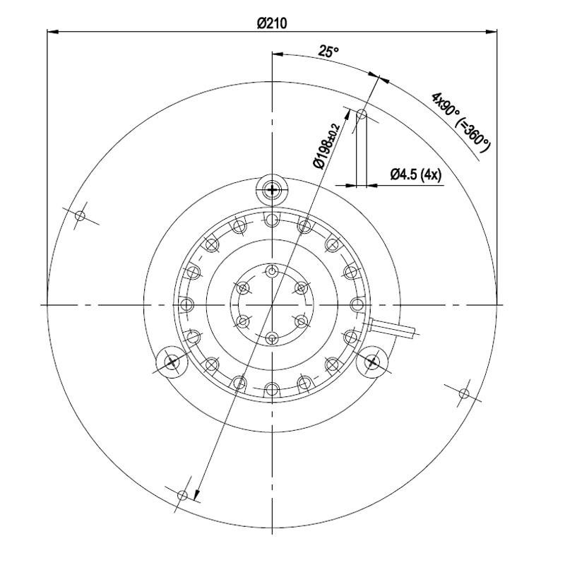 Estrattore aspiratore fumi EBM R2E180-CG82-01