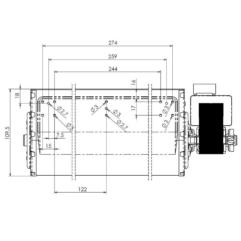 Ventola tangenziale specifico per alte temperature TRIAL THS30B5-033