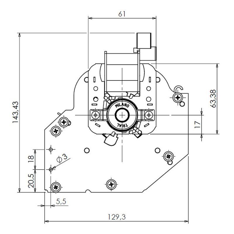Ventilatore tangenziale per stufe pelet TRIAL 8A130B-001 8FA666-D2