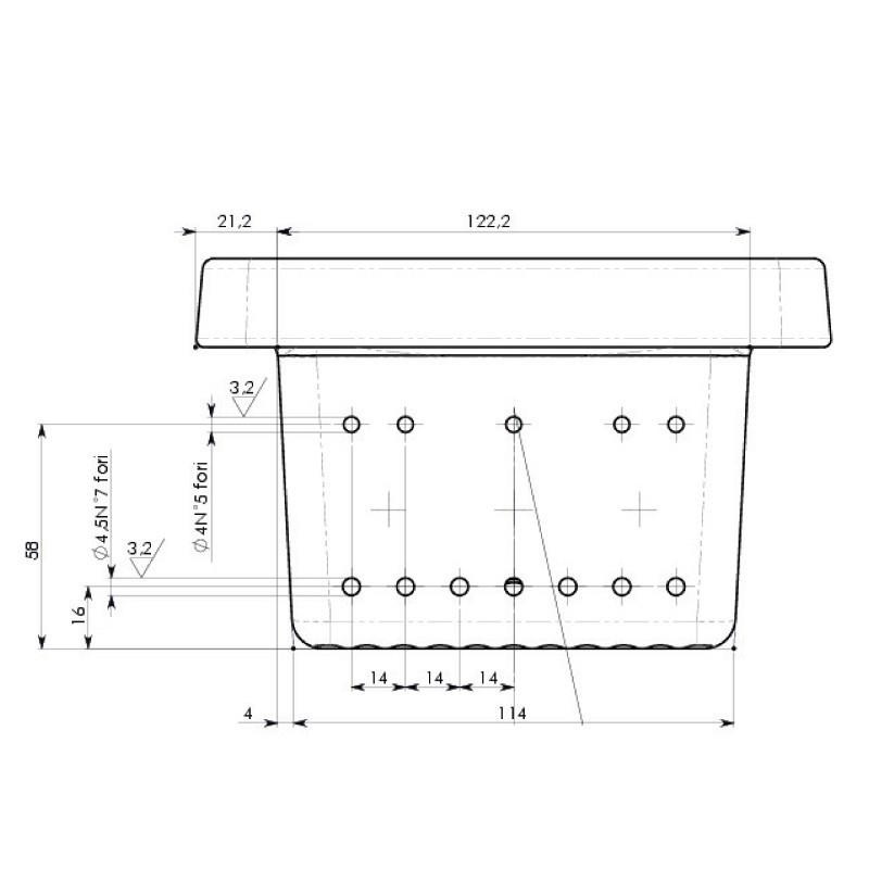Assieme cestello braciere in ghisa Ravelli 14809006