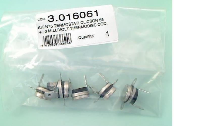 Kit 5 clicson di sicurezza a 55°c originale Immergas 3016061