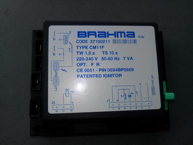 Scheda accensione Brahma CM 11 F 37100211 TW1.5 TS10