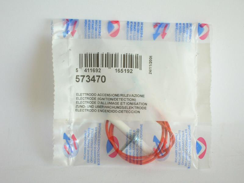 Elettrodo accensione/rilevzione 573470 ricambio originale Ariston