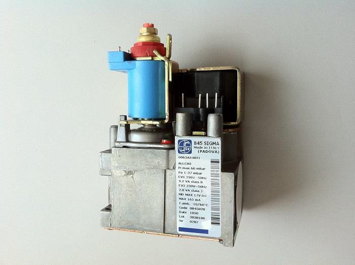 Valvola gas flangiata SIT 845020 caldaia Ariston, Elco, Chaffoteaux 65104254