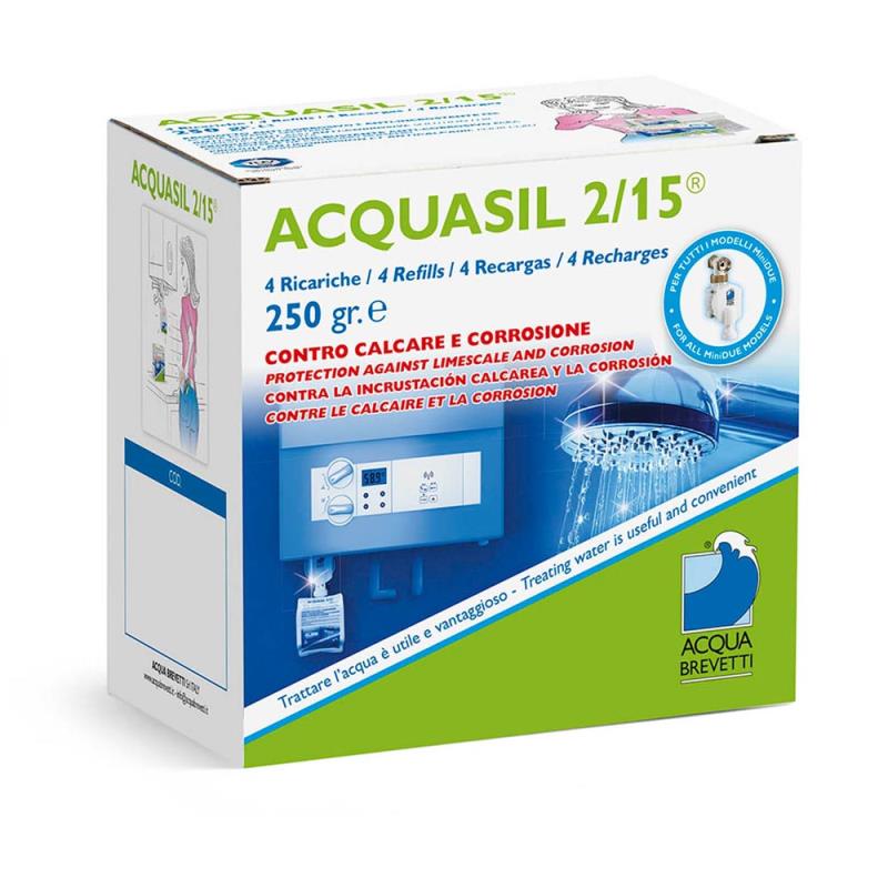 Acquasil soluzione per pompe minidue confezione 4 x 250gr PC100