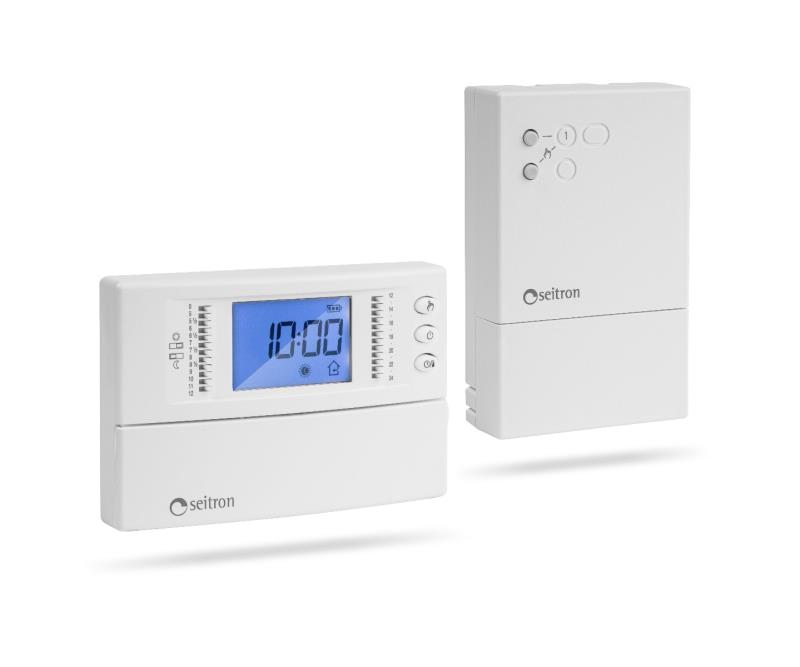 Cronotermostato Freetime Plus wireless Seitron KCR005 giornaliero a batteria