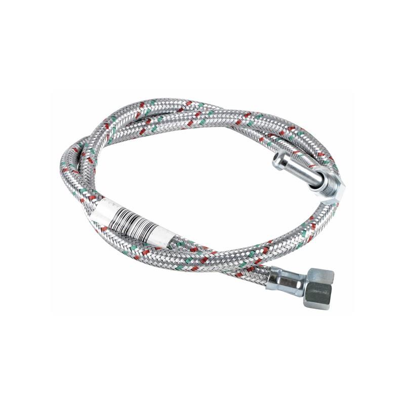 Flussometro con attacco 3/8F x 1/4M curvo mm900 FB3814C90