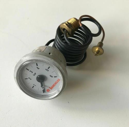 Idrometro 0-4 bar Ø 40 capillare 1 mt ad innesto 1032388 originale Immergas