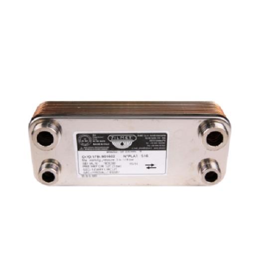 Scambiatore filettato 16 piastre compatibile Ferroli 39812300 Ex.37403940