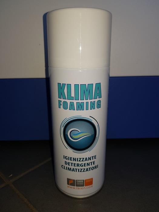 Detergente igienizzante schiumogeno Klima Foaming spray 400 ml per igienizzare 