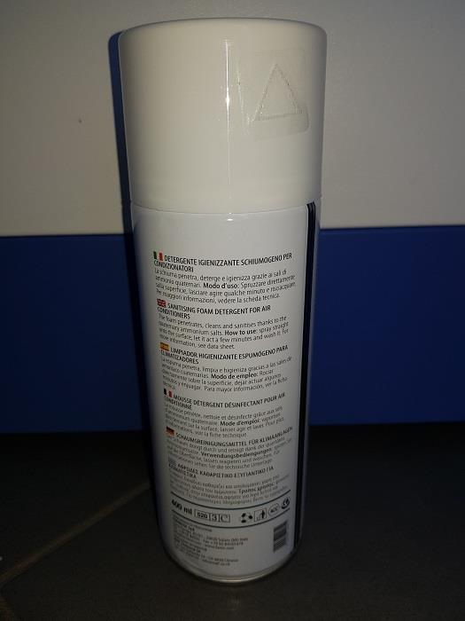 Detergente igienizzante schiumogeno Klima Foaming spray 400 ml per igienizzare 
