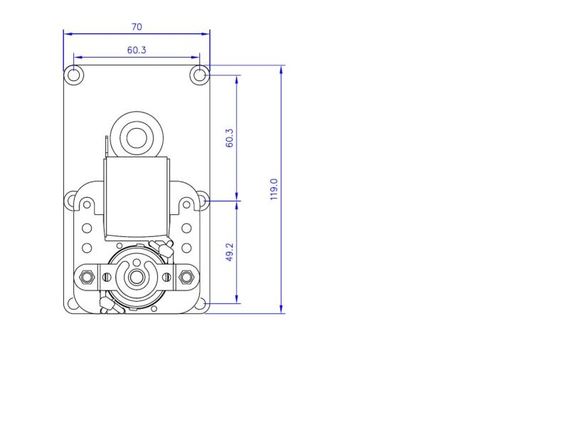 Motoriduttore Mellor T3 3 RPM albero 8,5mm spinatura singola FB1167