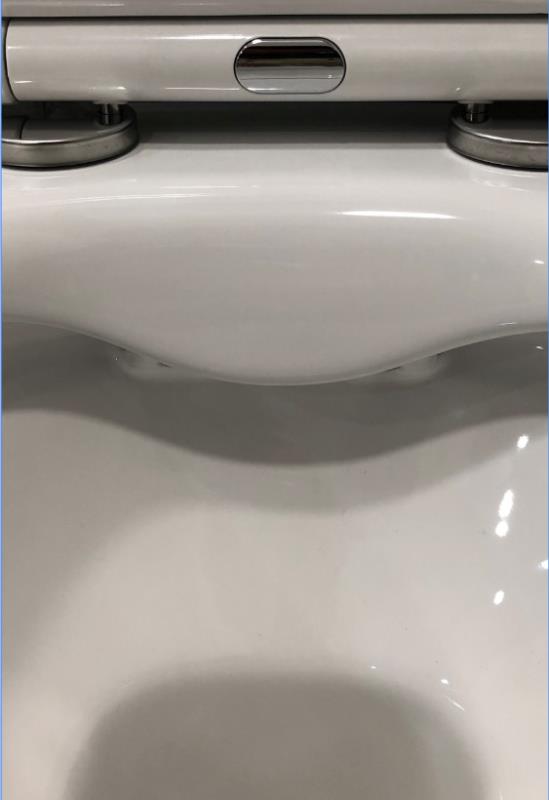 Set sanitari bagno sospesi senza brida | Bianco | Versione tonda