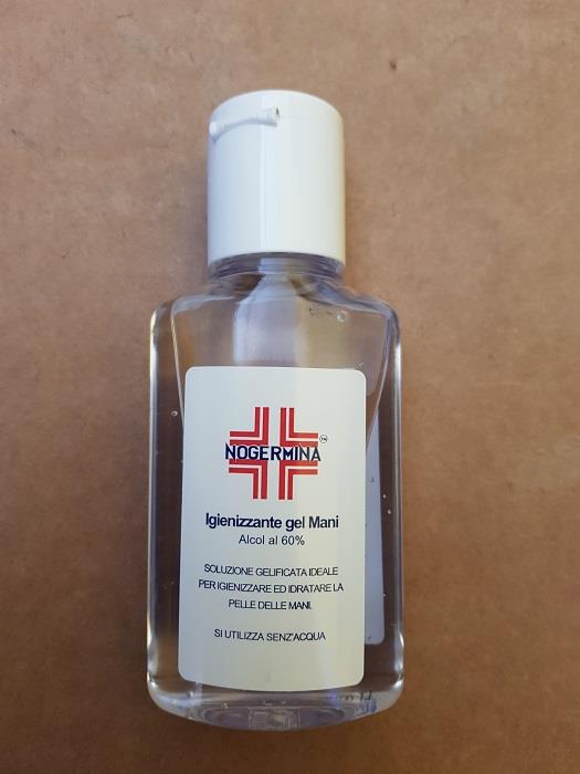 Nogermina gel igienizzante mani con 60% alcool confezione da 80ml