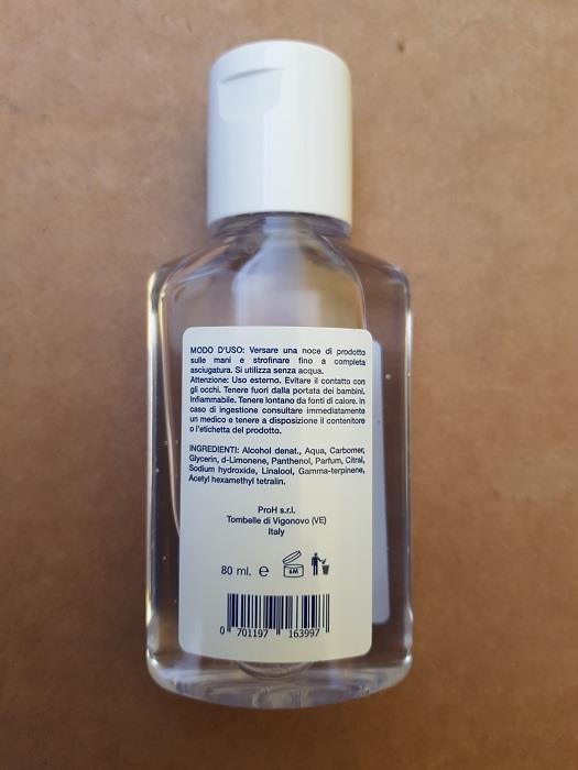 Nogermina gel igienizzante mani con 60% alcool confezione da 80ml