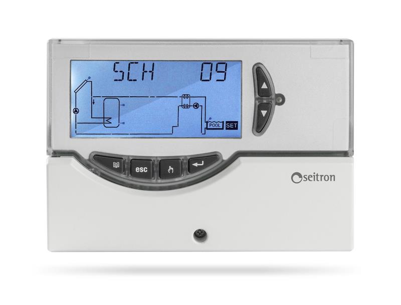 Centralina elettronica Seitron Elios Midi per impianti solari termici TDST24M