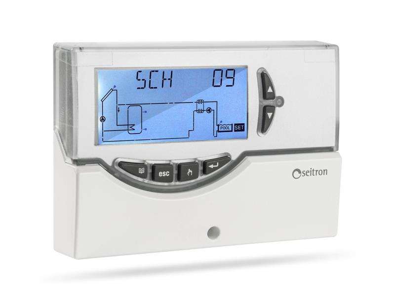 Centralina elettronica Seitron Elios Midi per impianti solari termici TDST24M