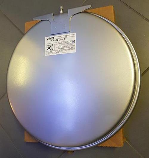 Vaso espansione per caldaie Beretta Sylber Riello con staffa D.1/2 R2204-R1830