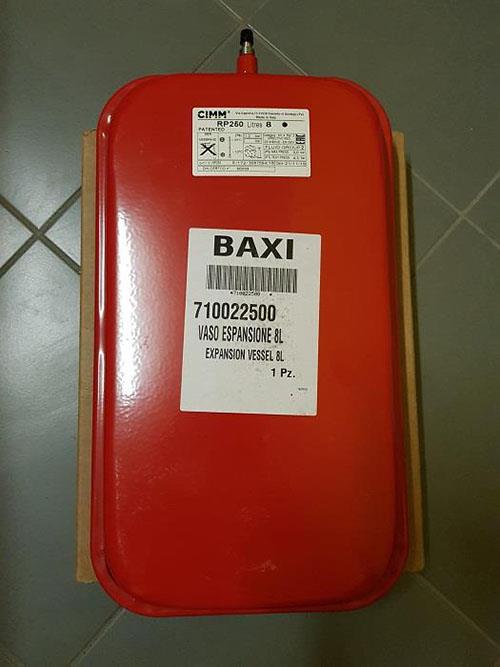 Vaso espansione rettangolare 8lt per caldaie Baxi Luna-Star Condensazione art.71