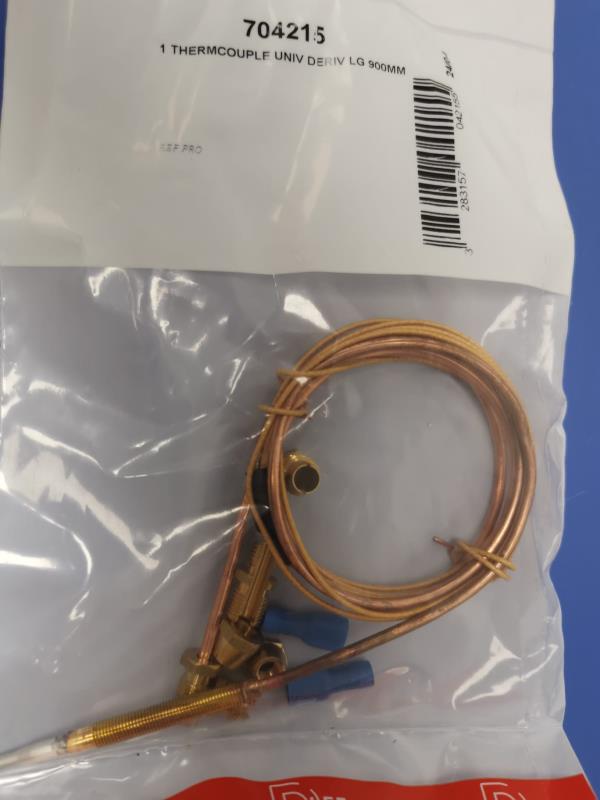 Termocoppia interrotta universale con adattatori e faston cm.90 TCUI