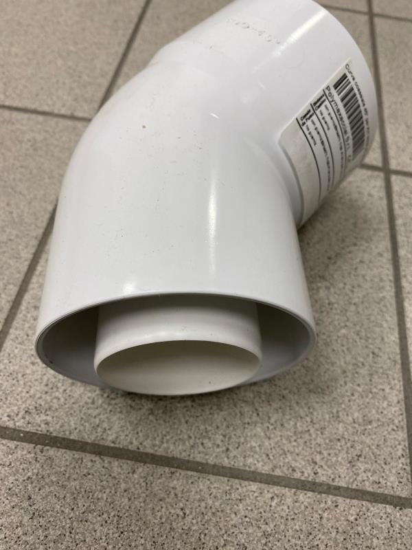 Curva coassiale 45° d.60-100 per caldaie a condensazione pps KQ200060100