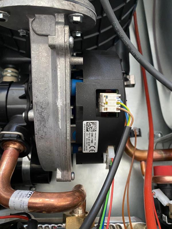 Ventilatore fumi arca caldaie pre MIX PN 30‐35 + MIXER D.28 VNT1830PMIX