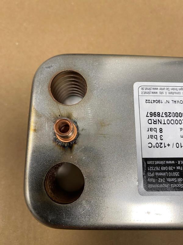 Scambiatore 16 piastre flusso incrociato per caldaia Arca SCATL16P