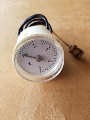 Idrometro scala 0-4 bar attacco ad innesto per caldaie Beretta art.R10029421