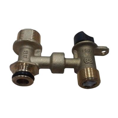 Kit rubinetto 519 più flussostato Caleffi 3256 NOV 39846890 originale Ferroli