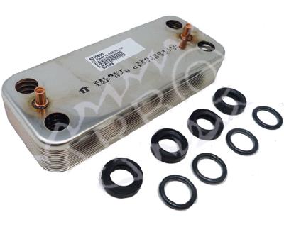 Kit scambiatore sanitario 12 piastre con O-ring 6319690 ricambio originale Sime