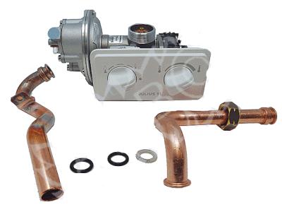 Kit valvola acqua gas da 14 lt min GPL 3027652 ricambio originale Immergas
