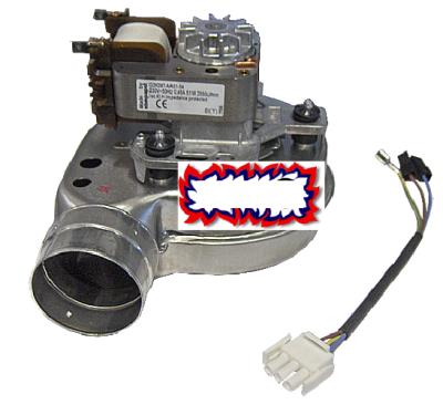 Kit ventilatore con fori venturi 95000410 ricambio originale Unical