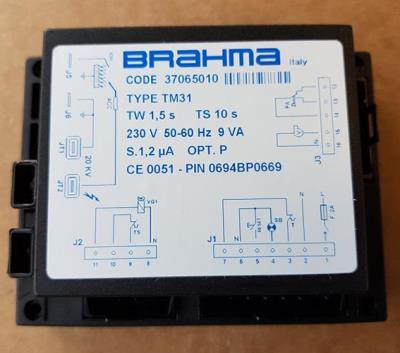 Quadro Brahma TM31 TW 1,5S TS 10S per caldaie Joannes MG20-Arca caldaie