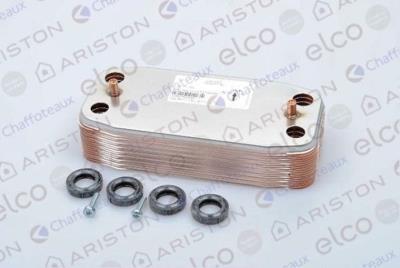 Scambiatore 16 piastre originale Ariston, Chaffoteaux, Elco Ecoflam 65104333