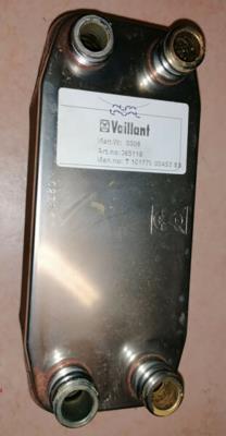 Scambiatore secondario innesto Plus/5 R2-R3 20 piastre 065153 originale Vaillant