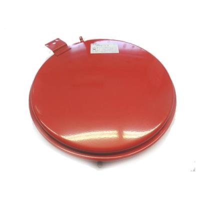 Vaso espansione circolare piatto D.416 8 LT D.1/4 c/staffa colore rosso  R7293