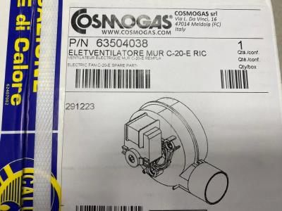 Elettroventilatore per caldaie Cosmogas BMS 10/20 E-25 E 63504038 EX. 61901022